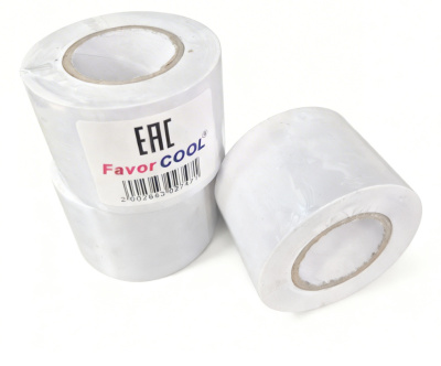 Лента PVC c клеявым слоем. Белая 0,13х48х15000