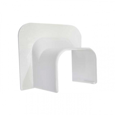 Прямой ввод в стену "Арктика" 74*55 (Белый)