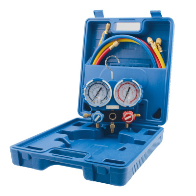 Манифолд Value в кейсе со шлангами 120см D80 R-404a,R-22,R134a,R407c
