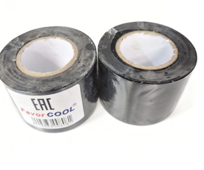 Лента PVC c клеявым слоем. Черная 0,13х48х15000