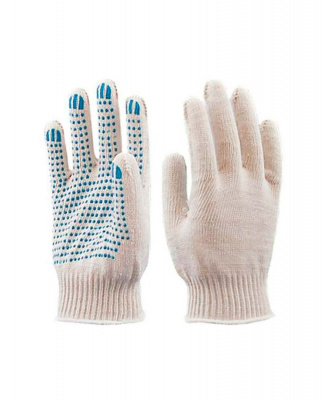 Перчатки ЛЮКС 10 класс (6 нитей) с ПВХ